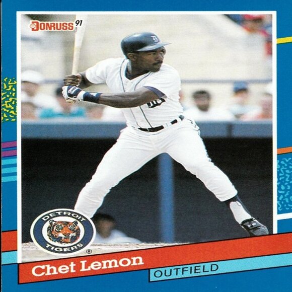 Chet Lemon (Detroit Tigers) Vintage Donruss '91 MLB Card - Card Number 301 - Picture 1 of 2